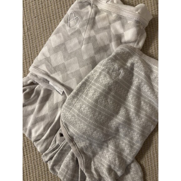 Swaddle Me Baby Wrap SM/MED 7-14 Lbs Lot of 2 100% Cotton Unisex Grey - Picture 1 of 9